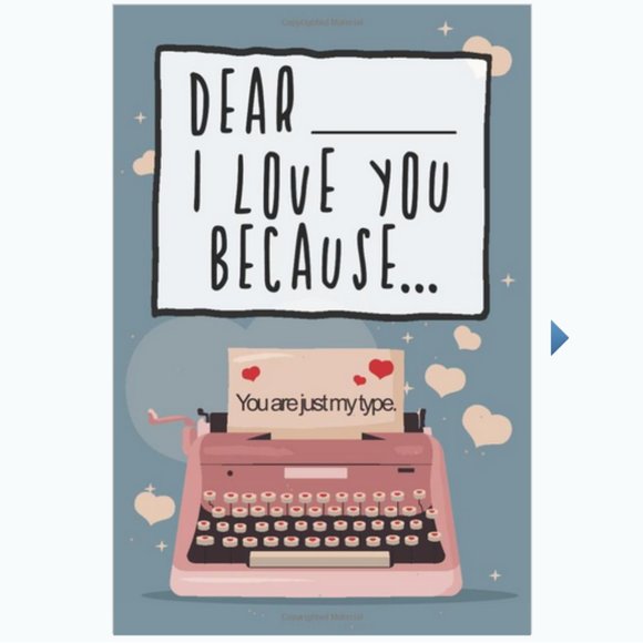 Dear I Love You Fill-in-the-Blank V-Day Gift Book - Picture 1 of 5